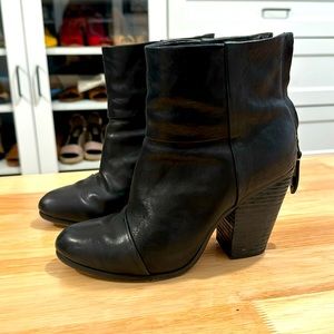 Rag & Bone booties. Black leather Ankle Boots. Excellent condition. Size 38.